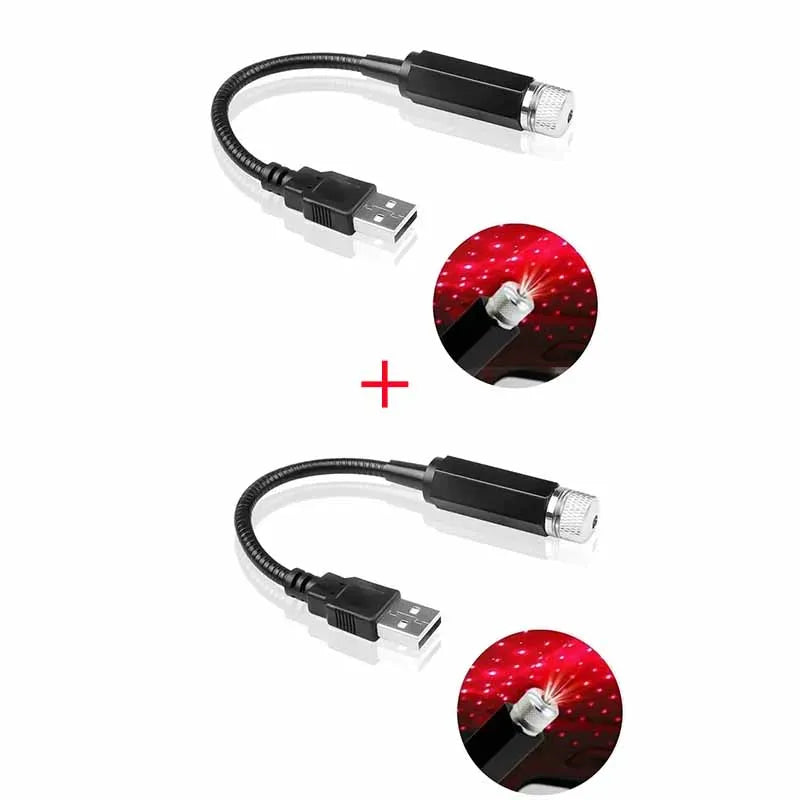 USB Powered Galaxy Star Projector Lamp for Car Roof Or Room Ceiling