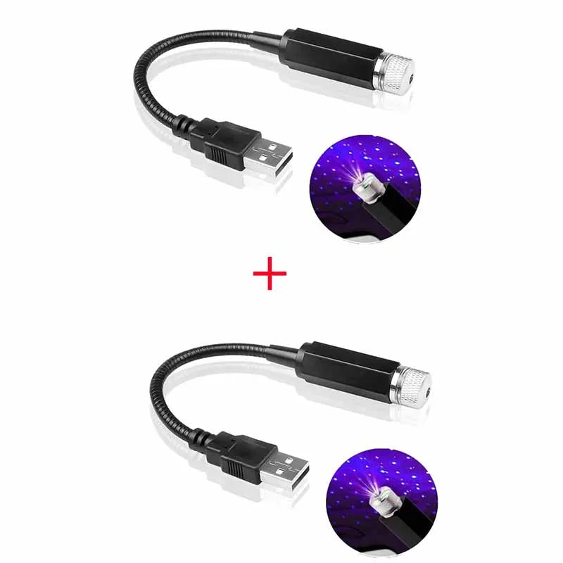 USB Powered Galaxy Star Projector Lamp for Car Roof Or Room Ceiling