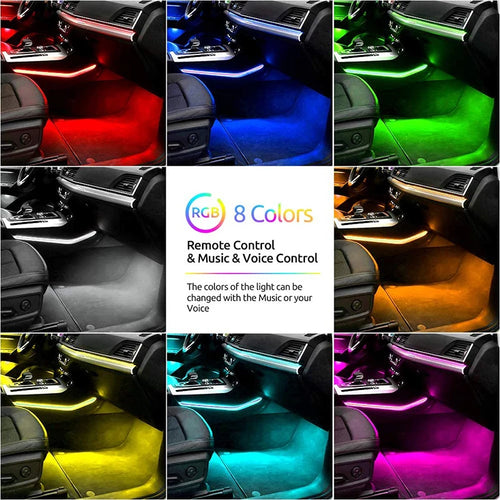 72/48/36 LED RGB Ambient Foot lighting With USB/Cigar/App