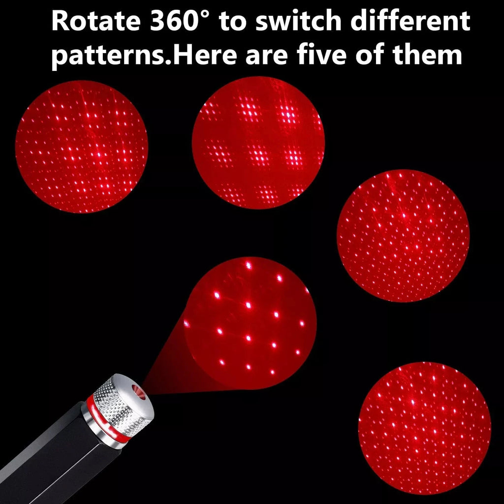 USB Powered Galaxy Star Projector Lamp for Car Roof Or Room Ceiling
