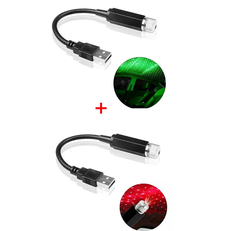 USB Powered Galaxy Star Projector Lamp for Car Roof Or Room Ceiling