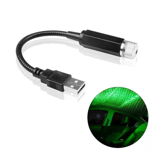 USB Powered Galaxy Star Projector Lamp for Car Roof Or Room Ceiling