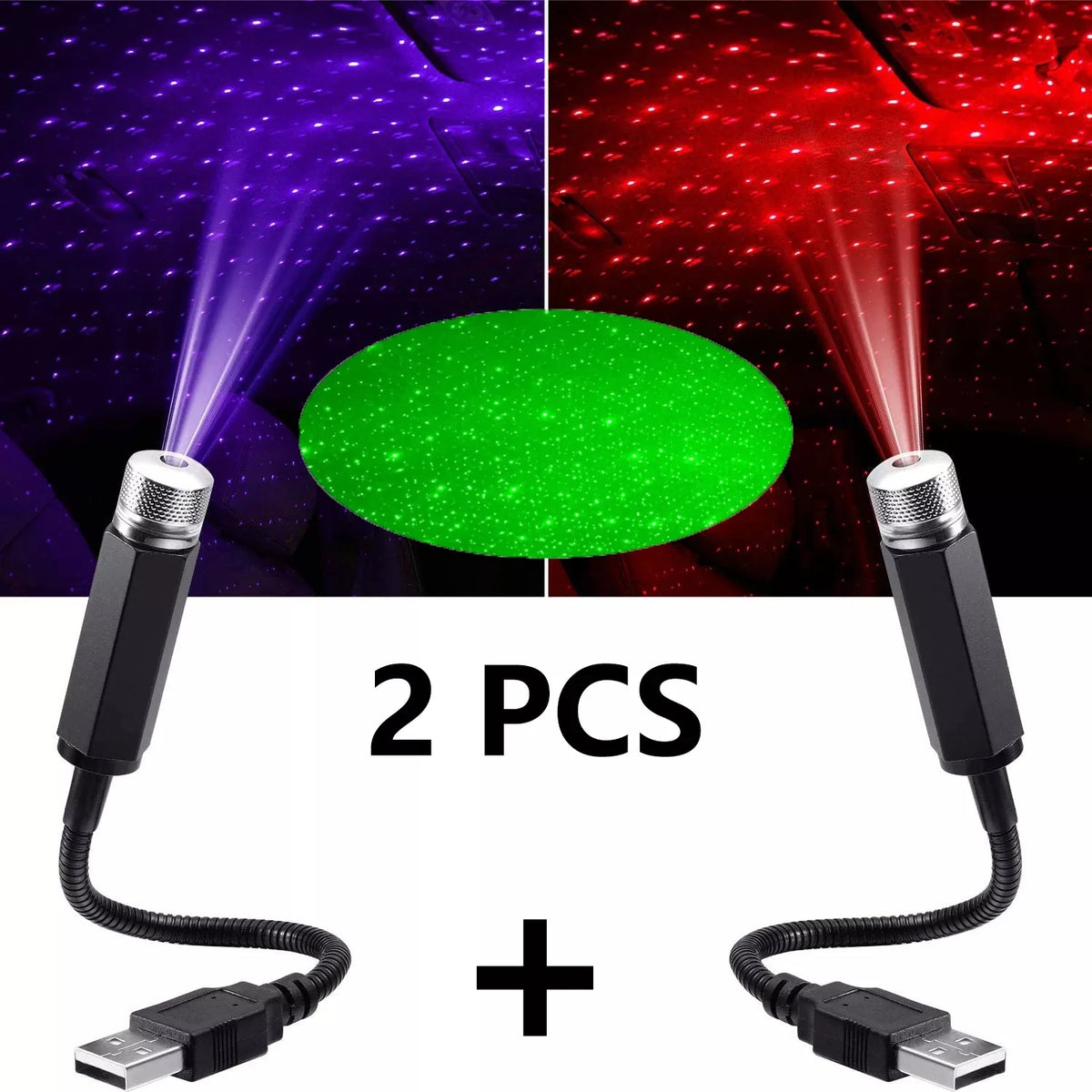 USB Powered Galaxy Star Projector Lamp for Car Roof Or Room Ceiling
