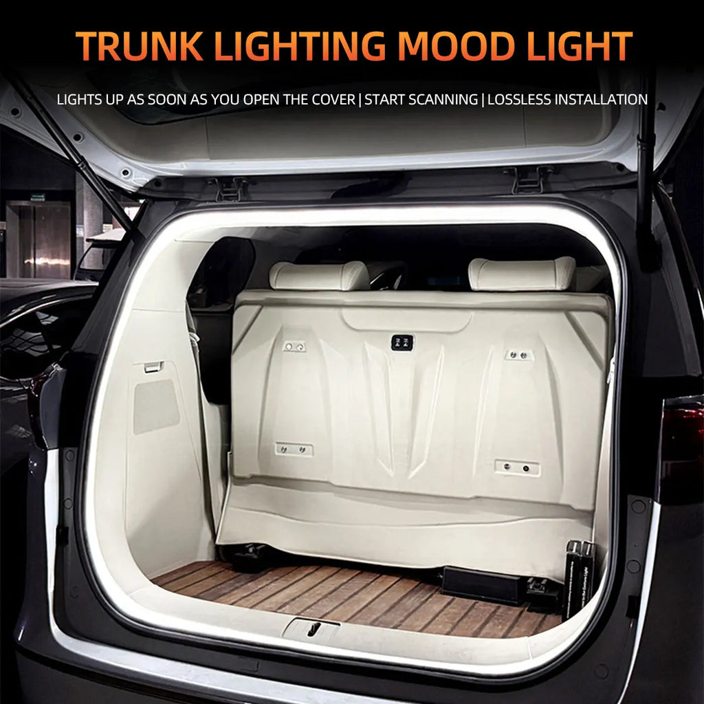 LED Trunk Ambient Light Strip Silicone Atmosphere Light