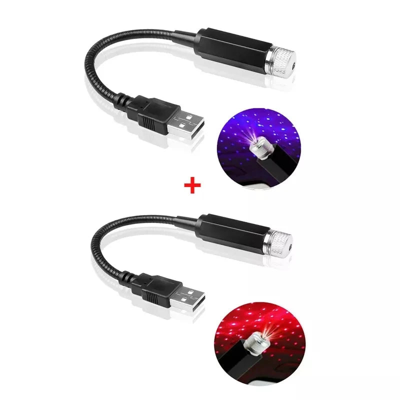 USB Powered Galaxy Star Projector Lamp for Car Roof Or Room Ceiling