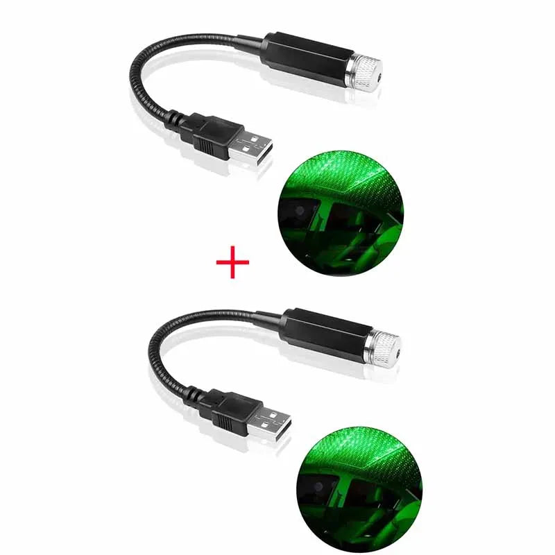USB Powered Galaxy Star Projector Lamp for Car Roof Or Room Ceiling