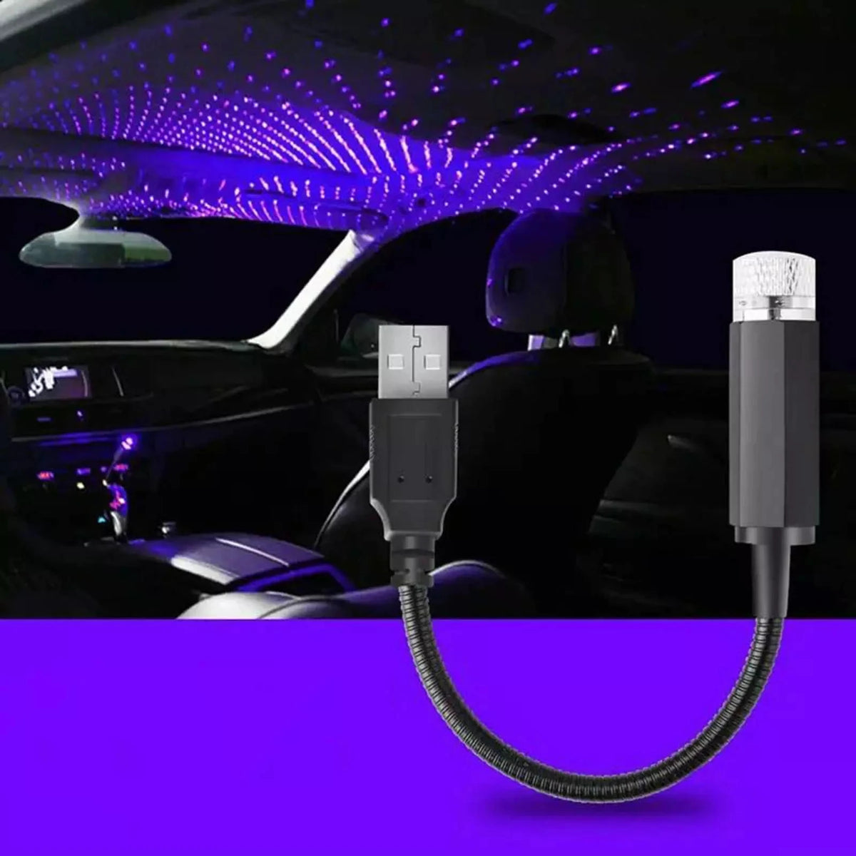 USB Powered Galaxy Star Projector Lamp for Car Roof Or Room Ceiling