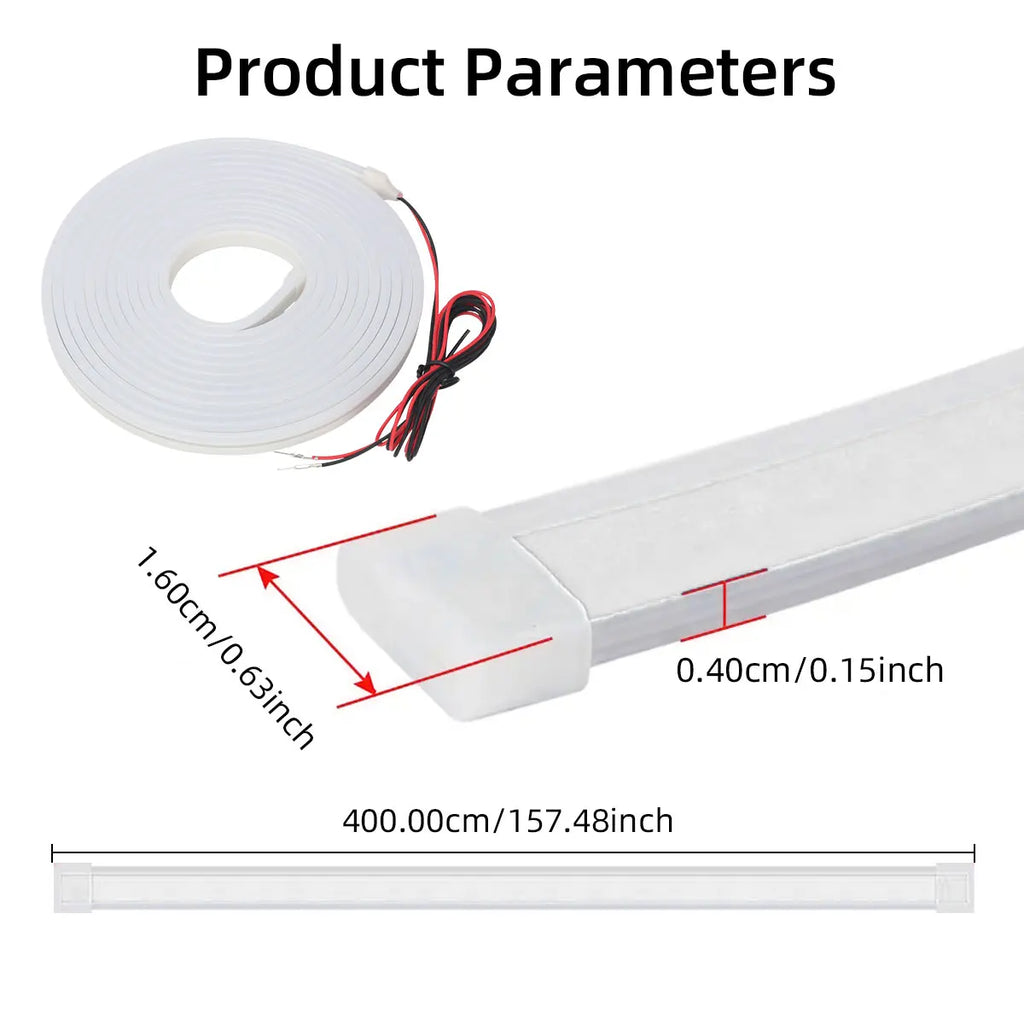 LED Trunk Ambient Light Strip Silicone Atmosphere Light