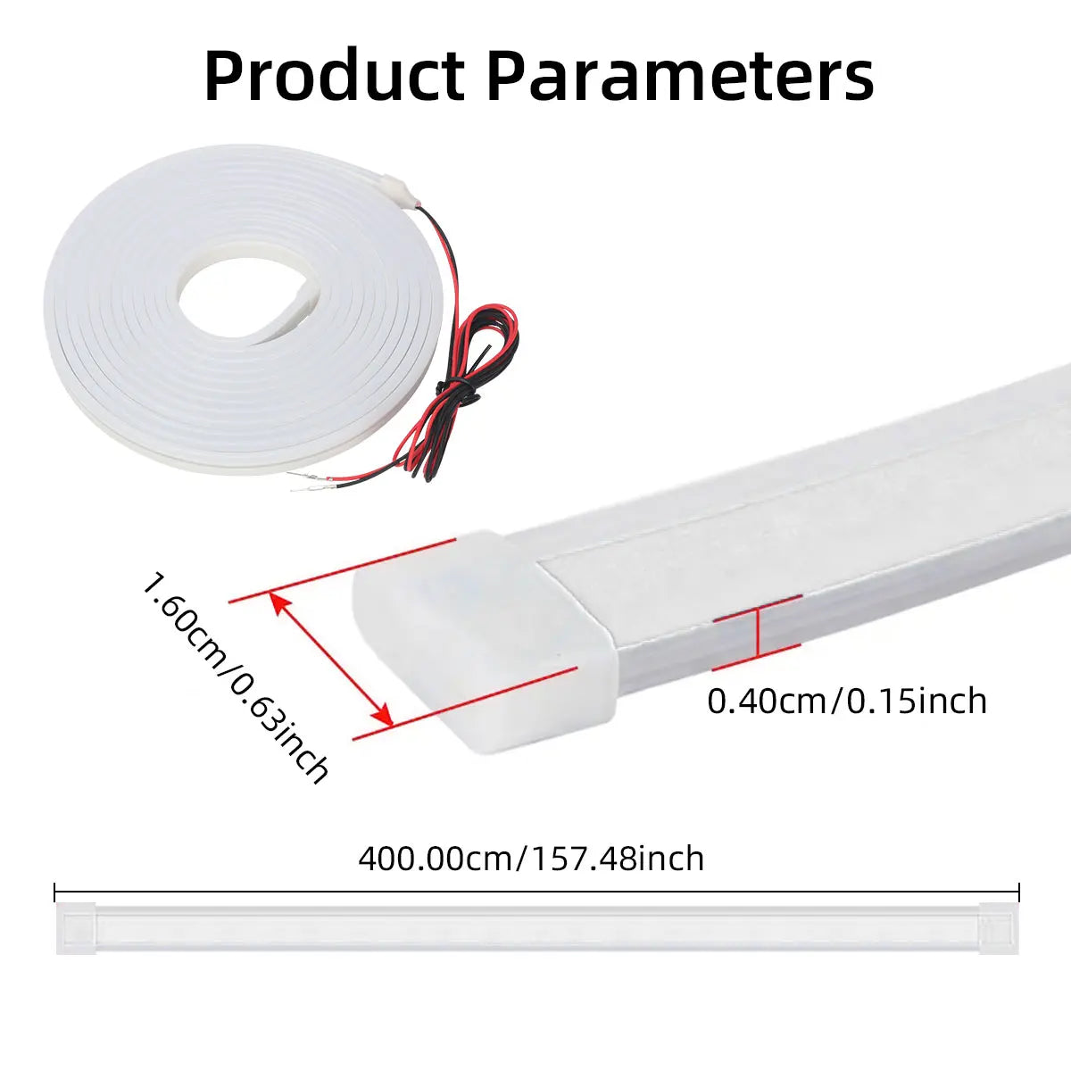 LED Trunk Ambient Light Strip Silicone Atmosphere Light